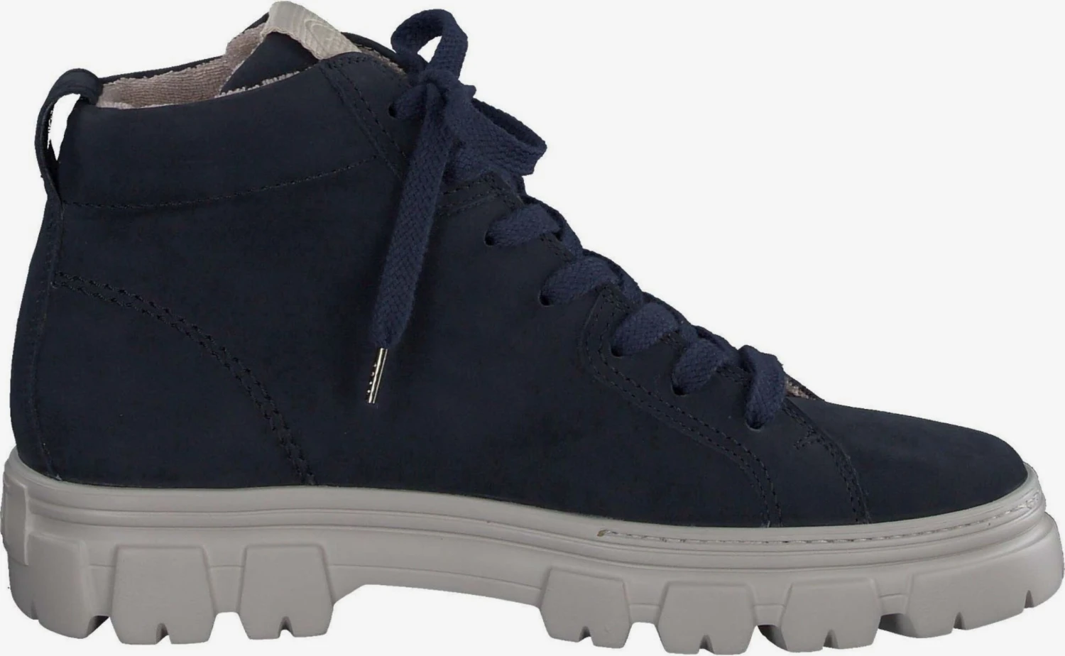 Paul Green Enkellaarsjes Veterlaarsjes Dames Navy 4 Paul Green Enkellaarsjes Veterlaarsjes Dames Navy - Afbeelding 4