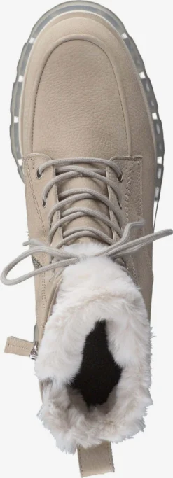 Paul Green Enkellaarsjes Veterlaarsjes Dames Beige -Paul Green 021b8f9579bbb2b105fe78b79d7a5948 scaled