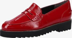 Paul Green Loafers Instappers Dames Rood