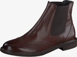 Paul Green Enkellaarsjes Chelsea Boots Dames Donkerbruin