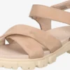 Paul Green Sandalen & Slippers Sandaal Dames Lichtbeige