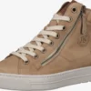 Paul Green Hoge Sneakers Sneakers Hoog Dames Lichtbruin