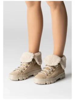 Paul Green Enkellaarsjes Veterlaarsjes Dames Nude / Lichtbeige -Paul Green 2160001ffc5ab382eb662a01a9a2049e scaled