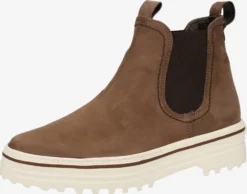 Paul Green Enkellaarsjes Chelsea Boots Dames Brokaat / Donkerbruin