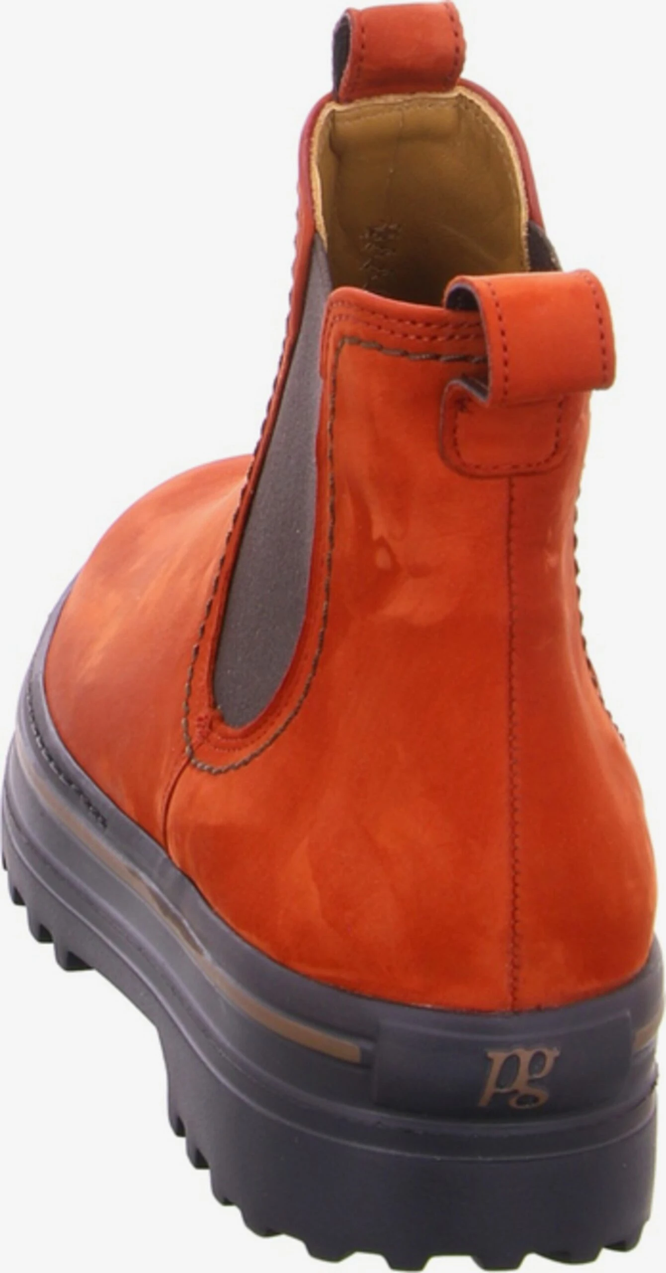 Paul Green Enkellaarsjes Chelsea Boots Dames Donkeroranje 3 Paul Green Enkellaarsjes Chelsea Boots Dames Donkeroranje - Afbeelding 3