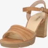 Paul Green Sandalen Met Hak Sandalen Met Riem Dames Cognac
