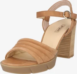 Paul Green Sandalen Met Hak Sandalen Met Riem Dames Cognac