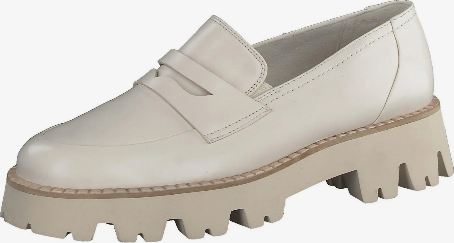 Paul Green Loafers Instappers Dames Crème 1 Paul Green Loafers Instappers Dames Crème