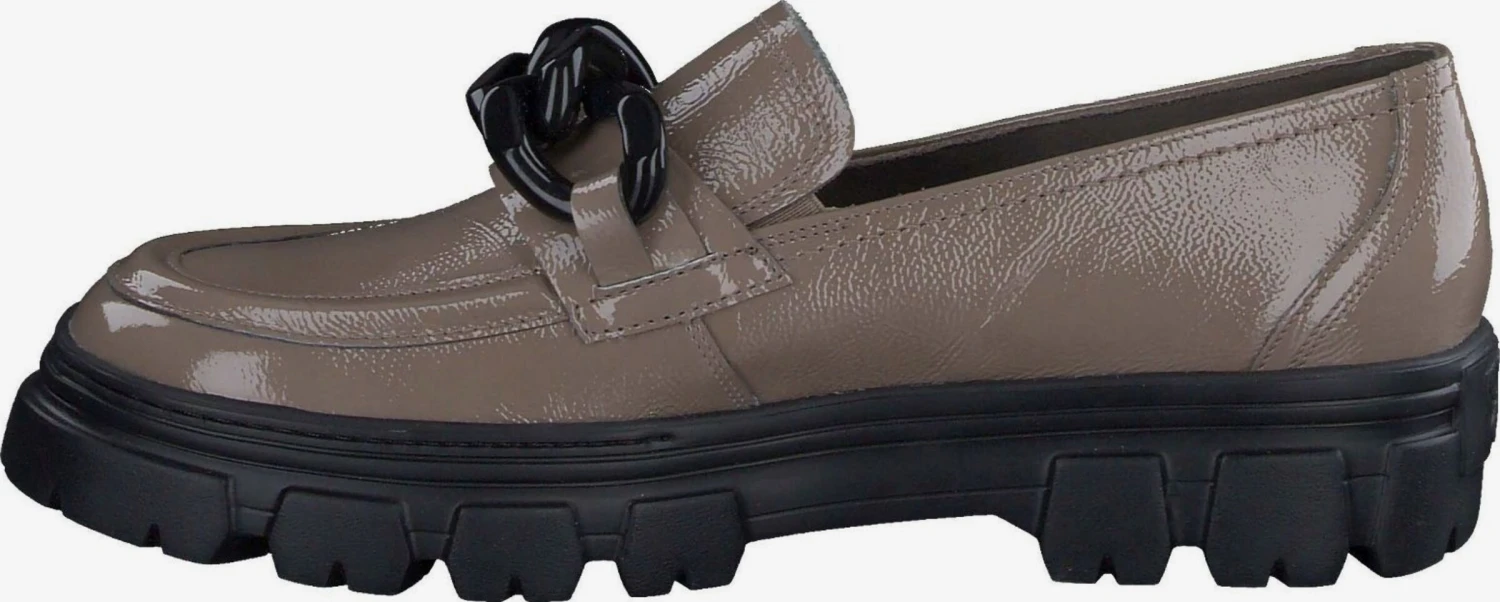 Paul Green Loafers Instappers Dames Taupe 2 Paul Green Loafers Instappers Dames Taupe - Afbeelding 2