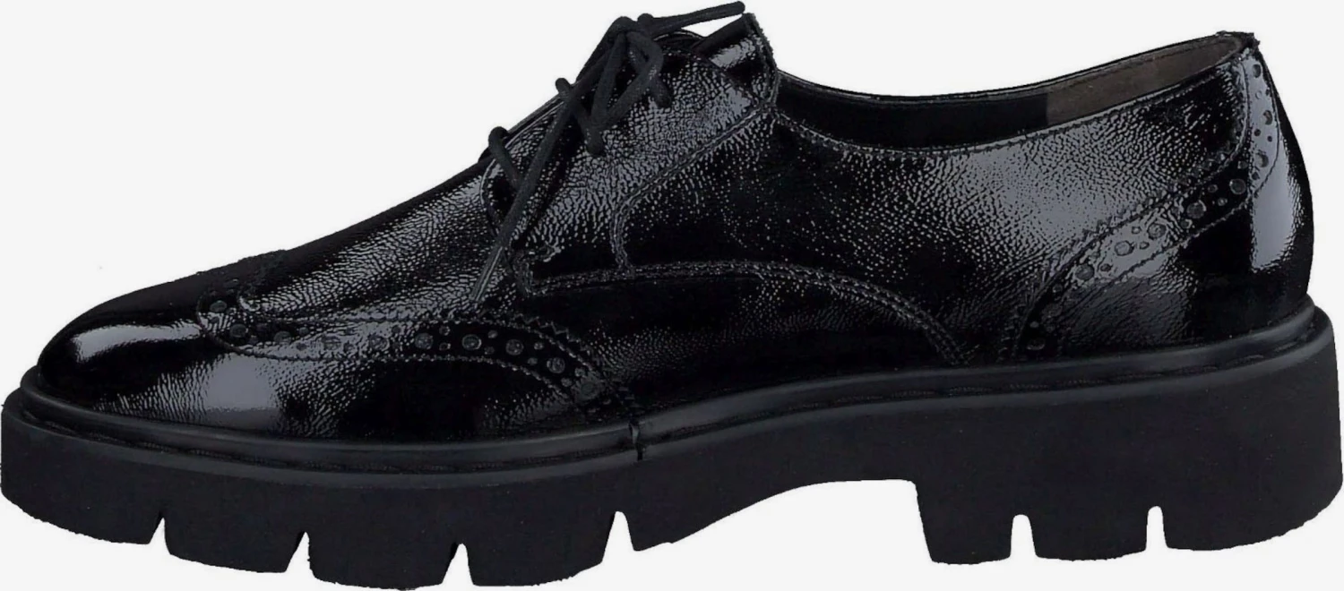 Paul Green Veterschoenen Veterschoen Dames Zwart 2 Paul Green Veterschoenen Veterschoen Dames Zwart - Afbeelding 2