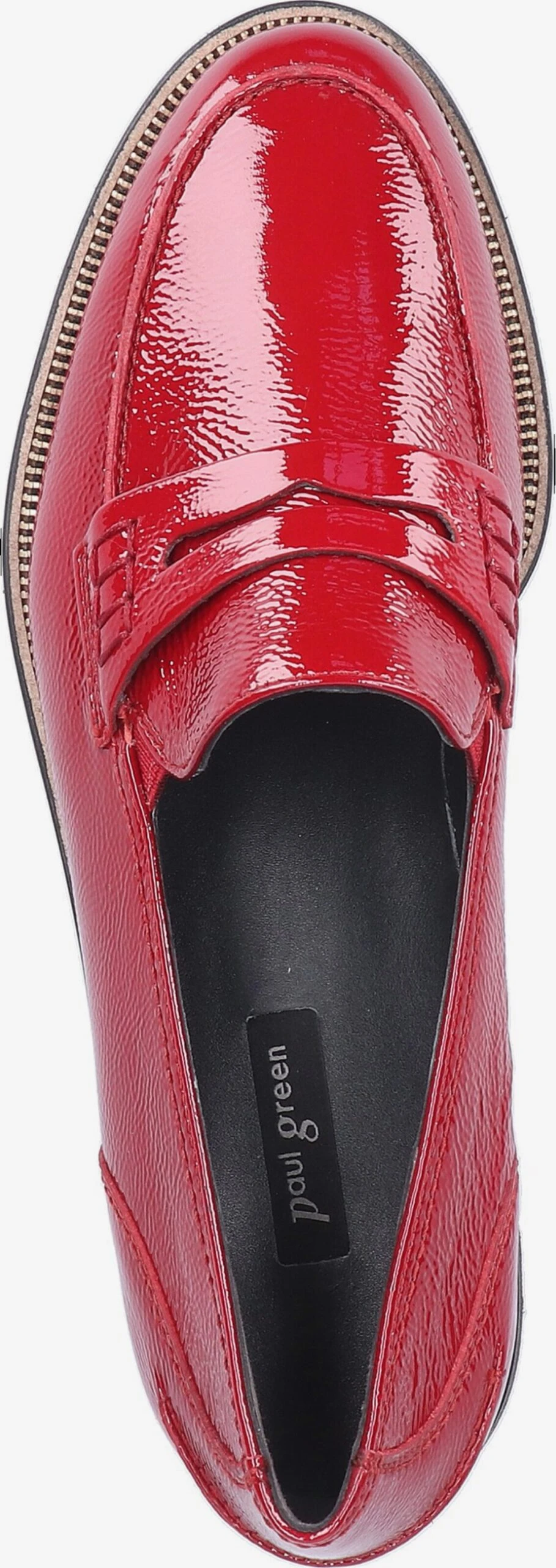 Paul Green Loafers Instappers Dames Rood 6 Paul Green Loafers Instappers Dames Rood - Afbeelding 6