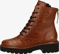 Paul Green Enkellaarsjes Veterlaarsjes Dames Bruin