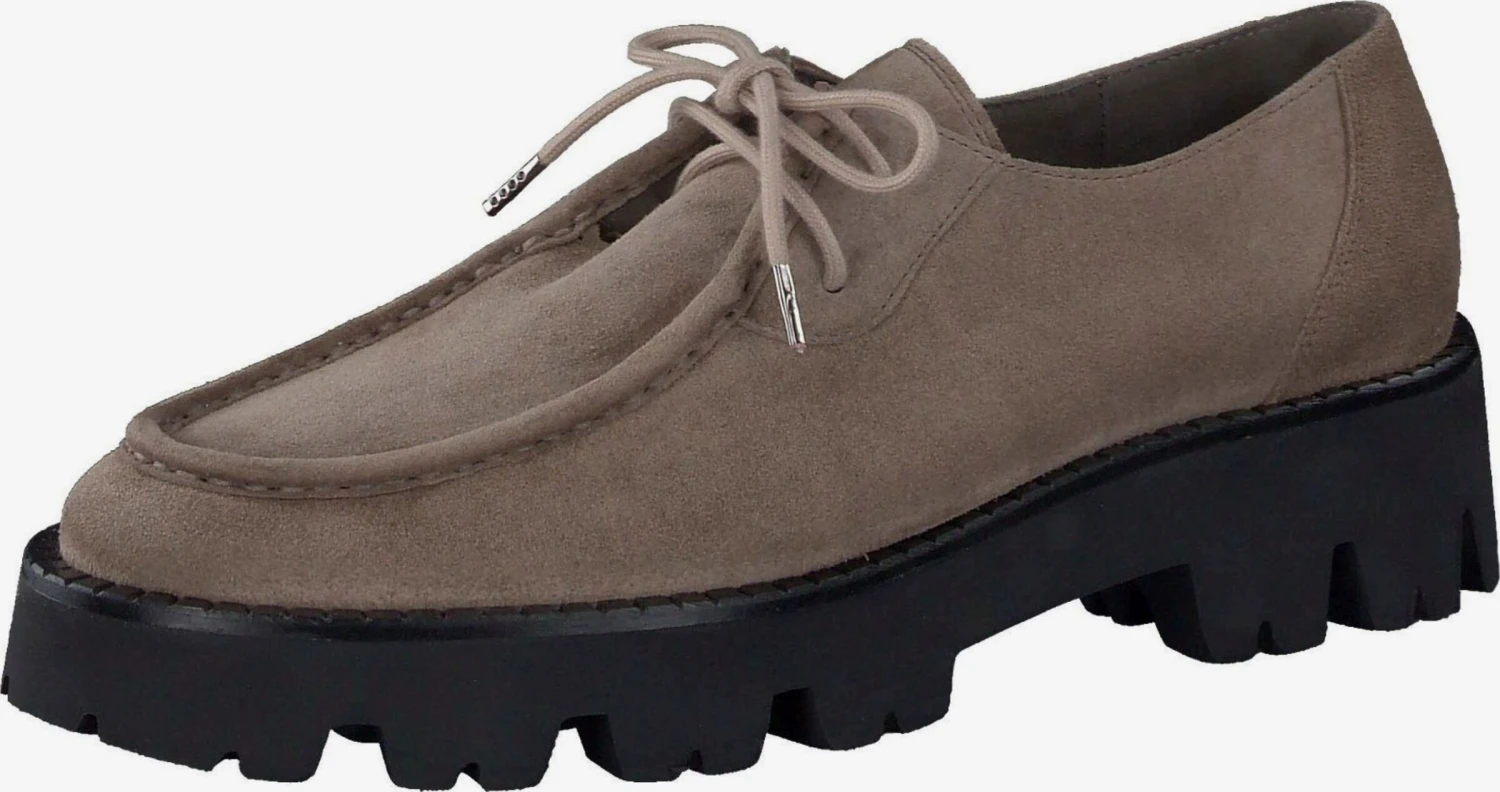 Paul Green Veterschoenen Veterschoen Dames Kaki 1 Paul Green Veterschoenen Veterschoen Dames Kaki