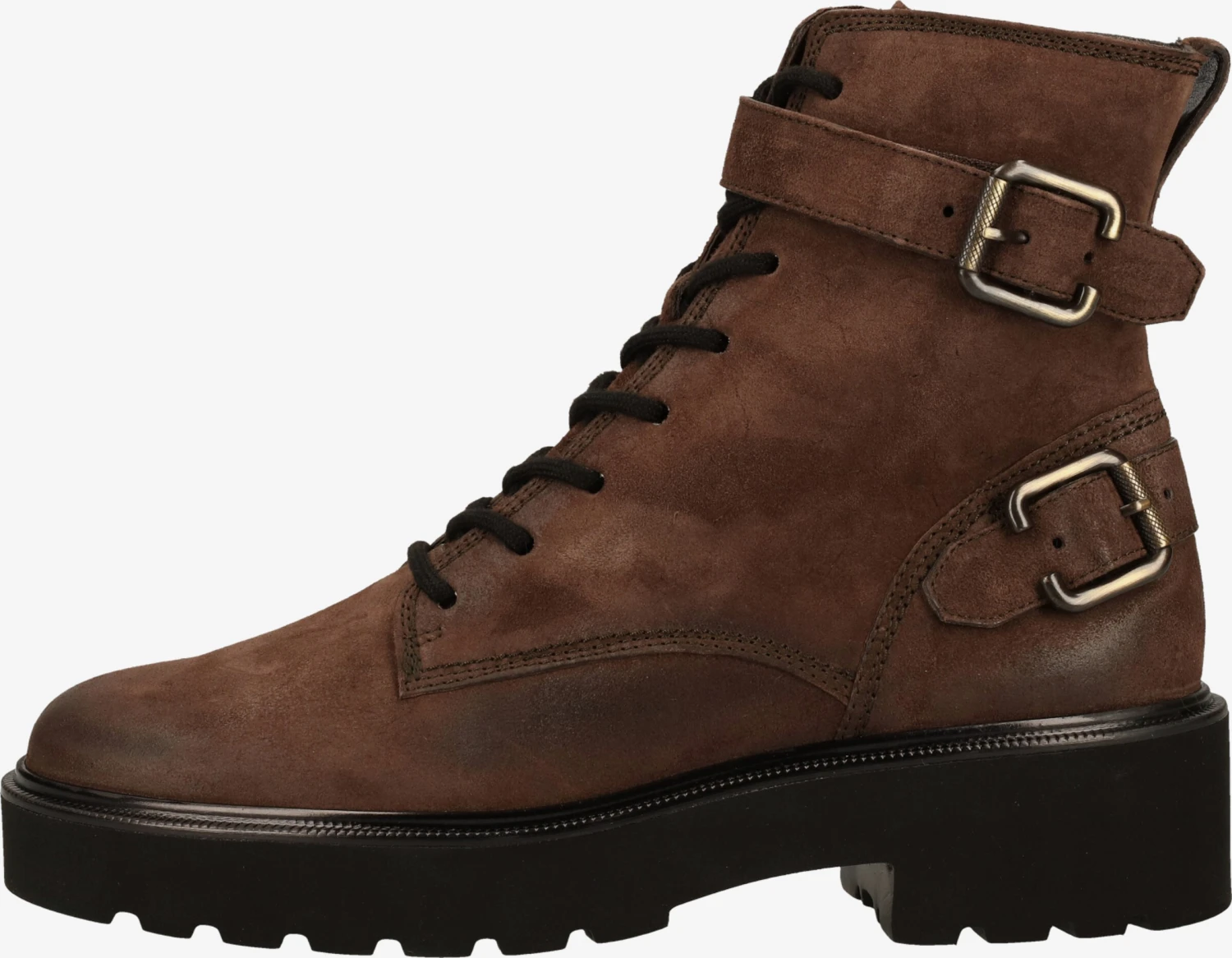 Paul Green Enkellaarsjes Veterlaarsjes Dames Donkerbruin 2 Paul Green Enkellaarsjes Veterlaarsjes Dames Donkerbruin - Afbeelding 2