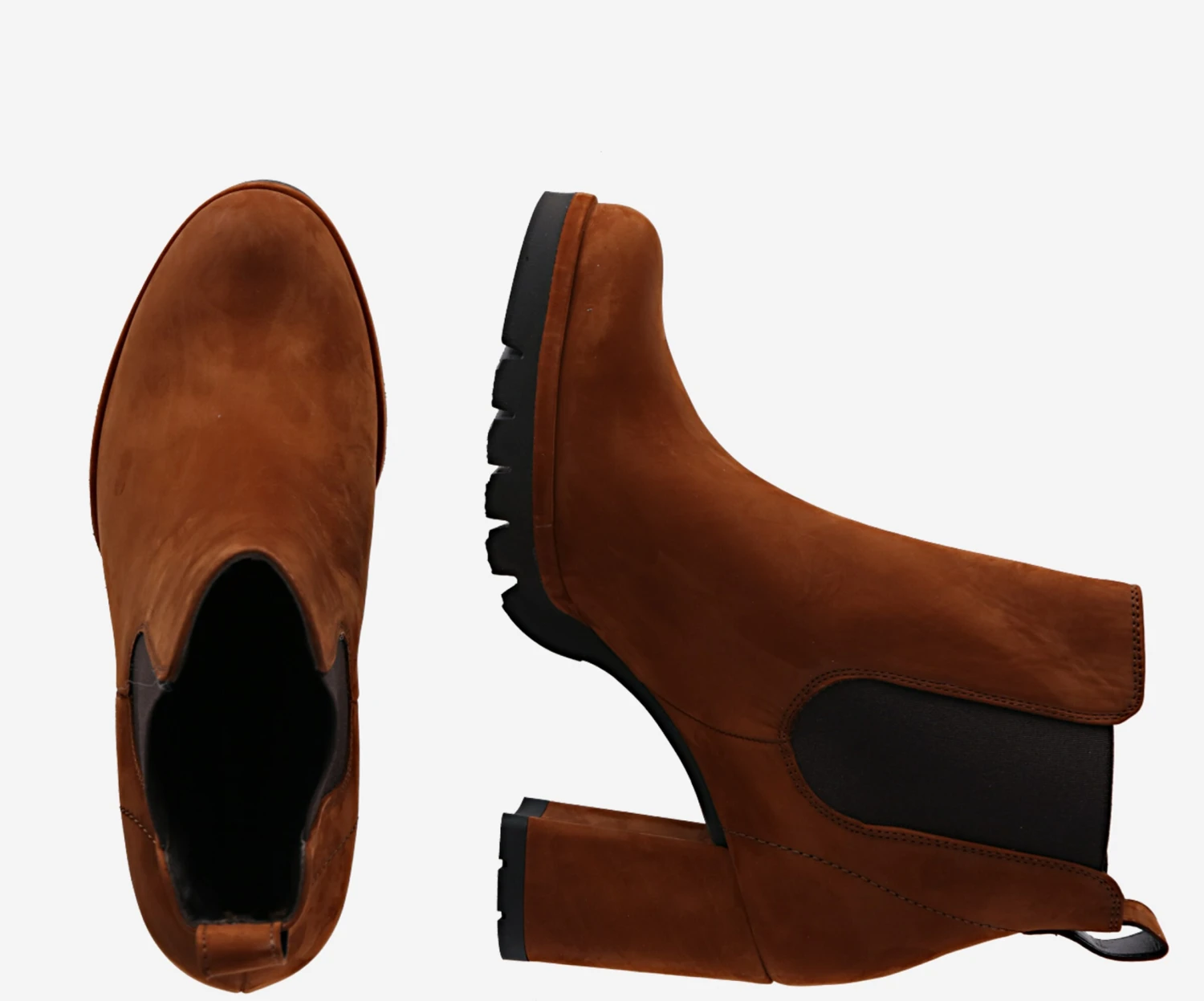 Paul Green Enkellaarsjes Chelsea Boots Dames Karamel 2 Paul Green Enkellaarsjes Chelsea Boots Dames Karamel - Afbeelding 2