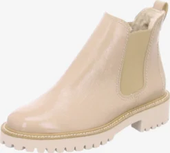 Paul Green Enkellaarsjes Chelsea Boots Dames Beige