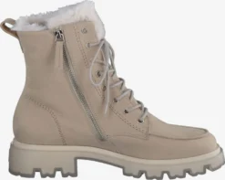 Paul Green Enkellaarsjes Veterlaarsjes Dames Beige -Paul Green 3d0de7509c610f24bb2eea2467961003