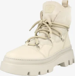 Paul Green Enkellaarsjes Veterlaarsjes Dames Crème