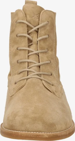 Paul Green Enkellaarsjes Veterlaarsjes Dames Lichtbruin -Paul Green 4bdc18461e3eef954893609c60c36f4e scaled