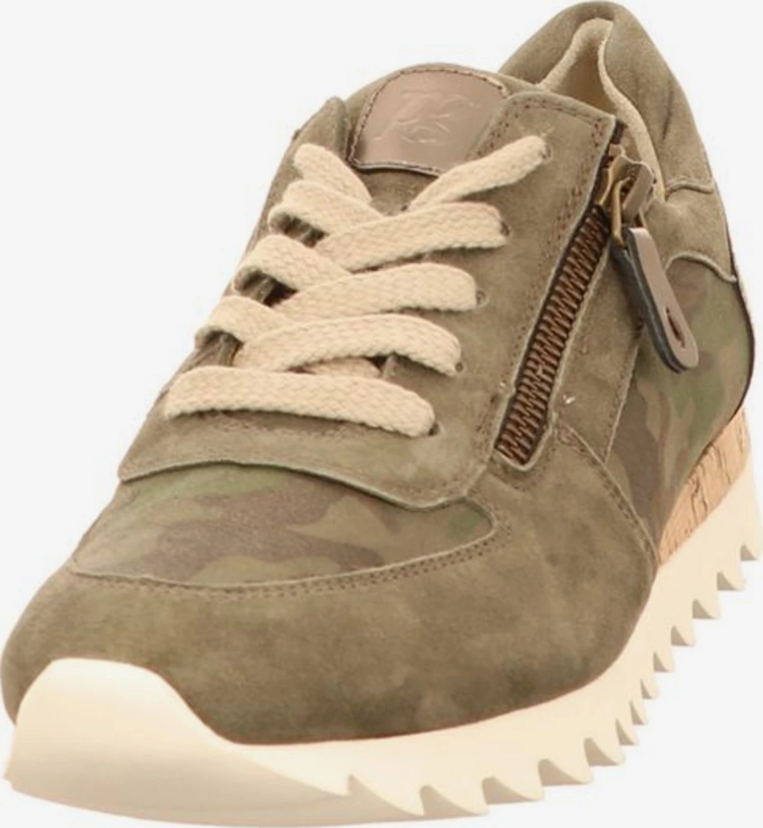 Paul Green Fashion Sneakers Sneakers Laag Dames Olijfgroen