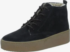 Paul Green Enkellaarsjes Veterlaarsjes Dames Antraciet