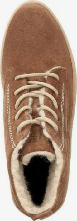 Paul Green Enkellaarsjes Veterlaarsjes Dames Lichtbruin -Paul Green 6734a7509acae5f9622df5819c472aef scaled