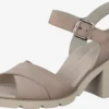 Paul Green Sandalen Met Hak Sandalen Met Riem Dames Beige