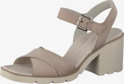 Paul Green Sandalen Met Hak Sandalen Met Riem Dames Beige