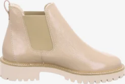 Paul Green Enkellaarsjes Chelsea Boots Dames Beige -Paul Green 6c8ab52fb2d6a2a2e2b8a177cfd5f960