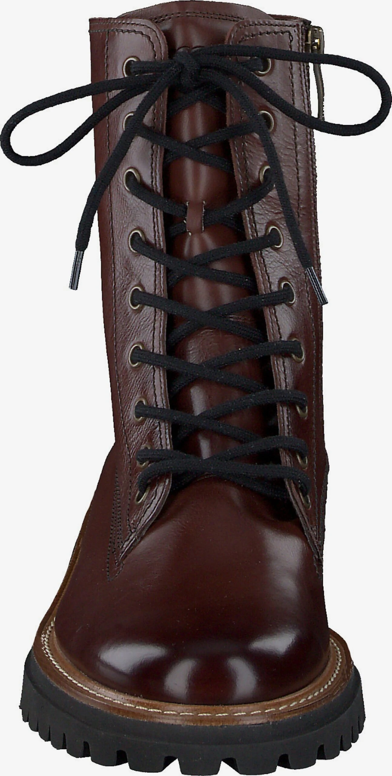 Paul Green Enkellaarsjes Veterlaarsjes Dames Roestbruin / Cognac 2 Paul Green Enkellaarsjes Veterlaarsjes Dames Roestbruin / Cognac - Afbeelding 2