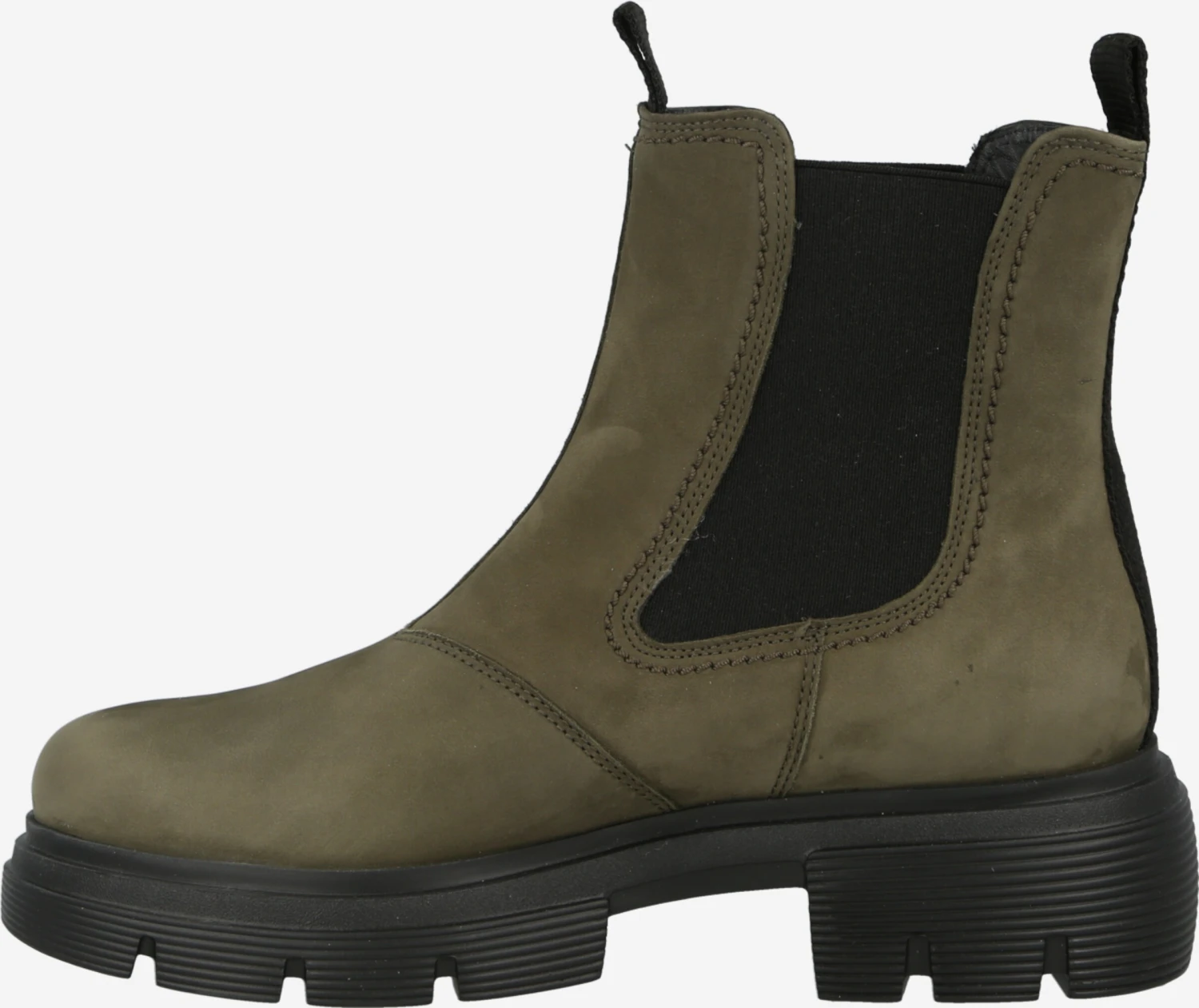 Paul Green Enkellaarsjes Chelsea Boots Dames Olijfgroen 2 Paul Green Enkellaarsjes Chelsea Boots Dames Olijfgroen - Afbeelding 2