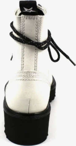 Paul Green Enkellaarsjes Veterlaarsjes Dames Wit -Paul Green 71b4e7e0aa447df51782d437ac925d28 scaled