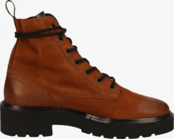 Paul Green Enkellaarsjes Veterlaarsjes Dames Roestbruin -Paul Green 749bcda19432898213a4d0826abde0d8