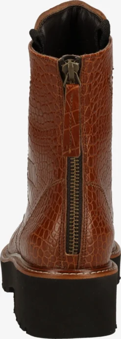 Paul Green Enkellaarsjes Veterlaarsjes Dames Bruin -Paul Green 763d9daa8013e24545bb2d48d819d04e scaled