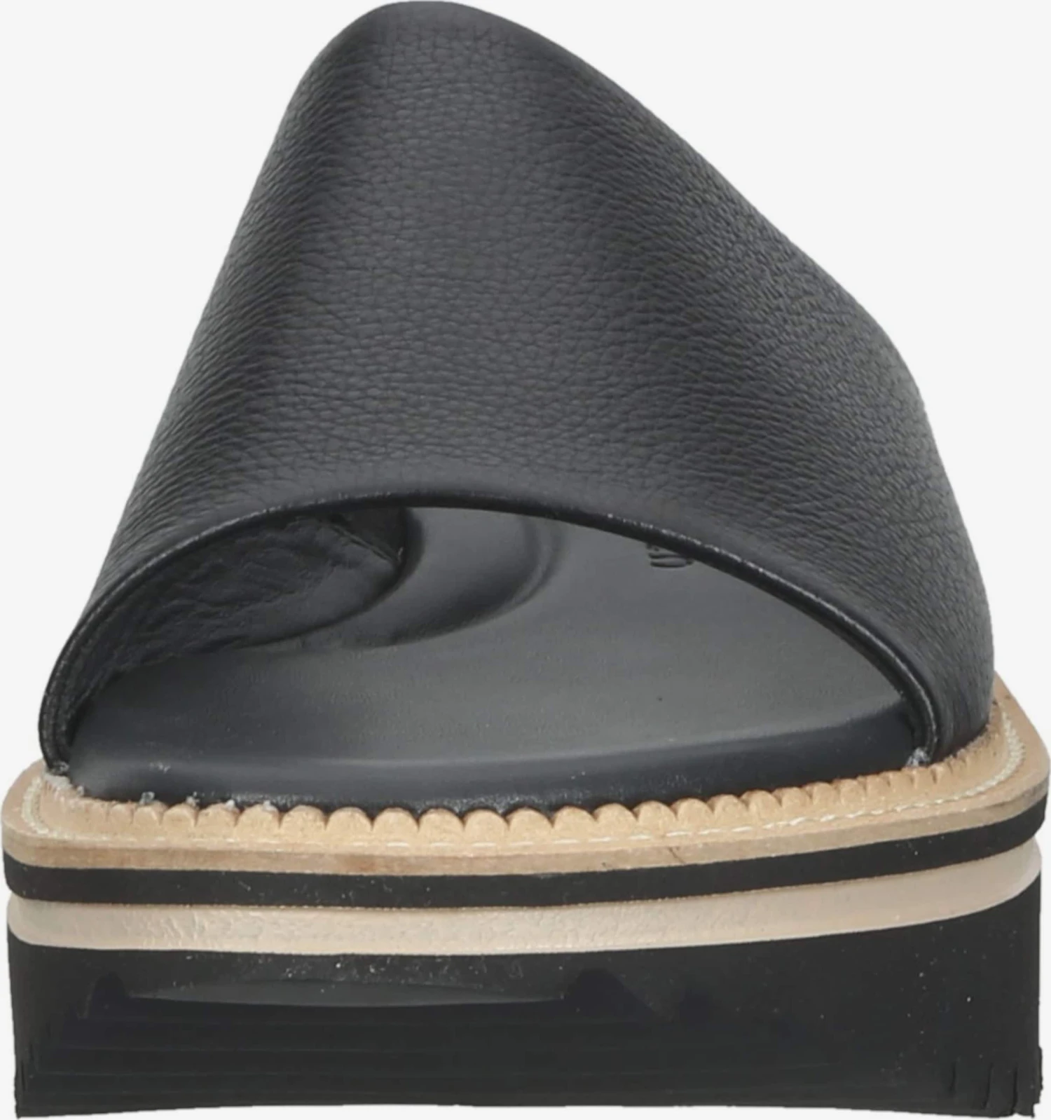 Paul Green Plateau Sandalen Muiltjes Dames Zwart 3 Paul Green Plateau Sandalen Muiltjes Dames Zwart - Afbeelding 3