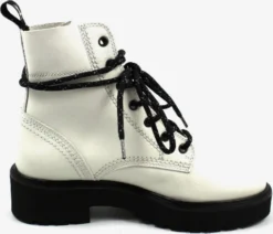 Paul Green Enkellaarsjes Veterlaarsjes Dames Wit -Paul Green 8980467bbd6d73c6be35b950dfd72b48