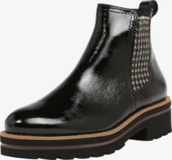 Paul Green Enkellaarsjes Chelsea Boots Dames Zwart