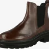 Paul Green Enkellaarsjes Chelsea Boots Dames Sepia