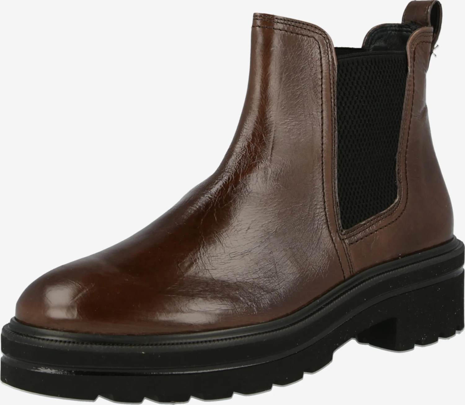 Paul Green Enkellaarsjes Chelsea Boots Dames Sepia 1 Paul Green Enkellaarsjes Chelsea Boots Dames Sepia