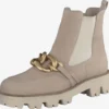 Paul Green Enkellaarsjes Chelsea Boots Dames Beige