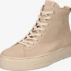 Paul Green Hoge Sneakers Sneakers Hoog Dames Beige