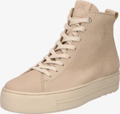 Paul Green Hoge Sneakers Sneakers Hoog Dames Beige
