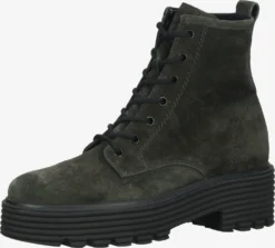 Paul Green Enkellaarsjes Veterlaarsjes Dames Groen