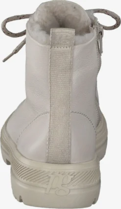 Paul Green Enkellaarsjes Veterlaarsjes Dames Lichtbeige -Paul Green a5afe8db46737f8c829d6f9f20f60ccd scaled