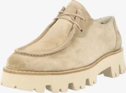 Paul Green Veterschoenen Veterschoen Dames Sand