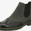 Paul Green Enkellaarsjes Chelsea Boots Dames Antraciet / Donkergrijs