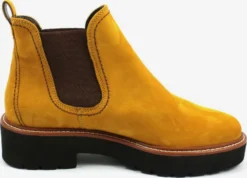Paul Green Enkellaarsjes Chelsea Boots Dames Goudgeel -Paul Green c79609a540ca24065371fb4d60f73dc1