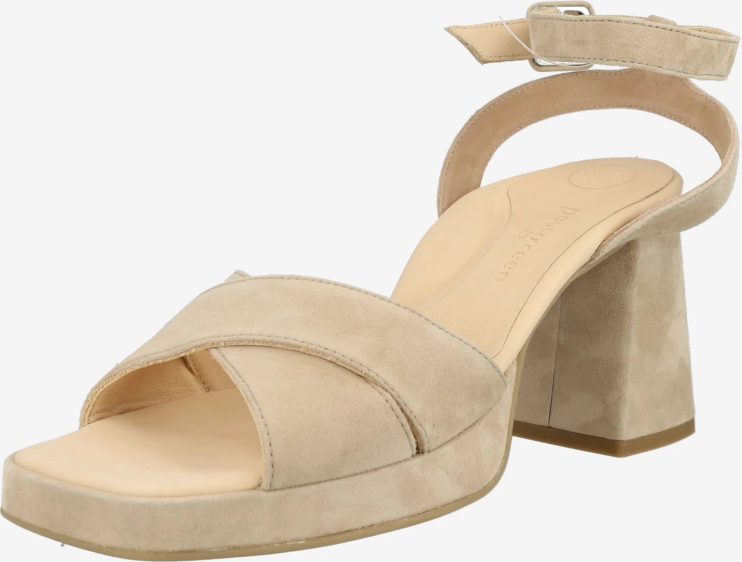 Paul Green Sandalen Met Hak Sandaal Dames Champagne 1 Paul Green Sandalen Met Hak Sandaal Dames Champagne