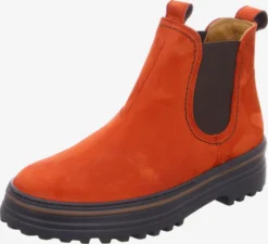 Paul Green Enkellaarsjes Chelsea Boots Dames Donkeroranje