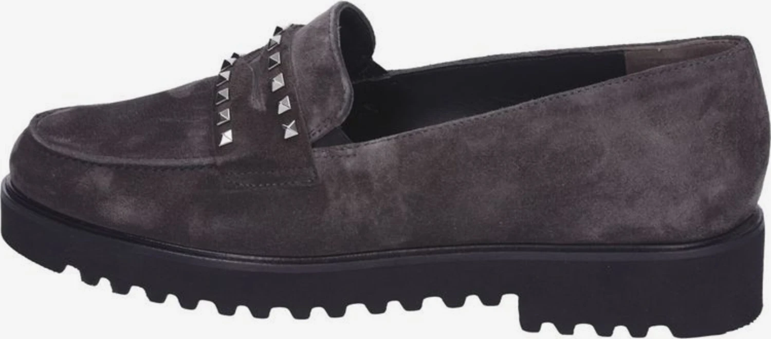 Paul Green Loafers Instappers Dames Donkergrijs 2 Paul Green Loafers Instappers Dames Donkergrijs - Afbeelding 2